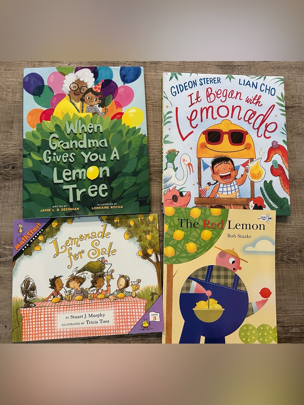 Books featuring lemonade themes bundle of 4